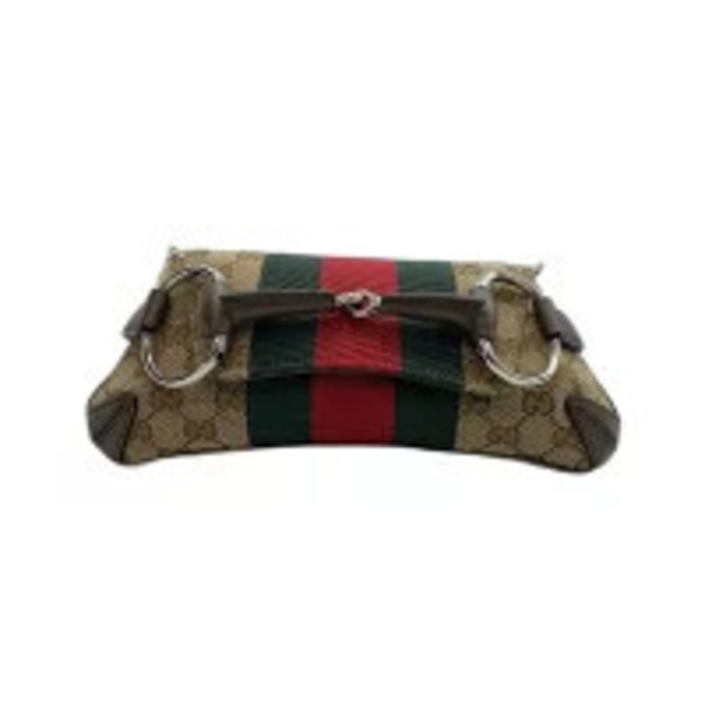 Gucci Horsebit Shoulder Bag Brown
